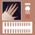 Long Natural Fake Nails