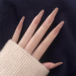 Long Natural Fake Nails