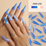Long Metallic Fake Nails
