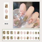 Floral Fake Nails