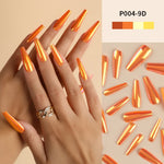 Long Metallic Fake Nails